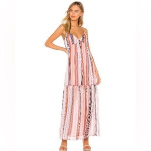 Jack by BB Dakota Striped Maxi Dress, XS